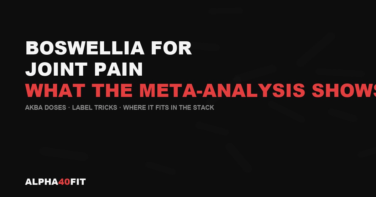 Boswellia serrata resin and capsules on a dark surface — joint pain research