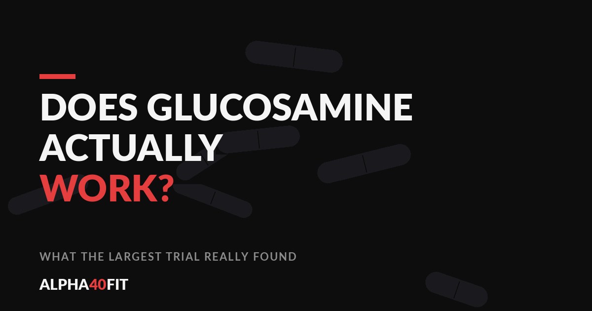 Glucosamine and chondroitin joint supplement tablets on a dark surface