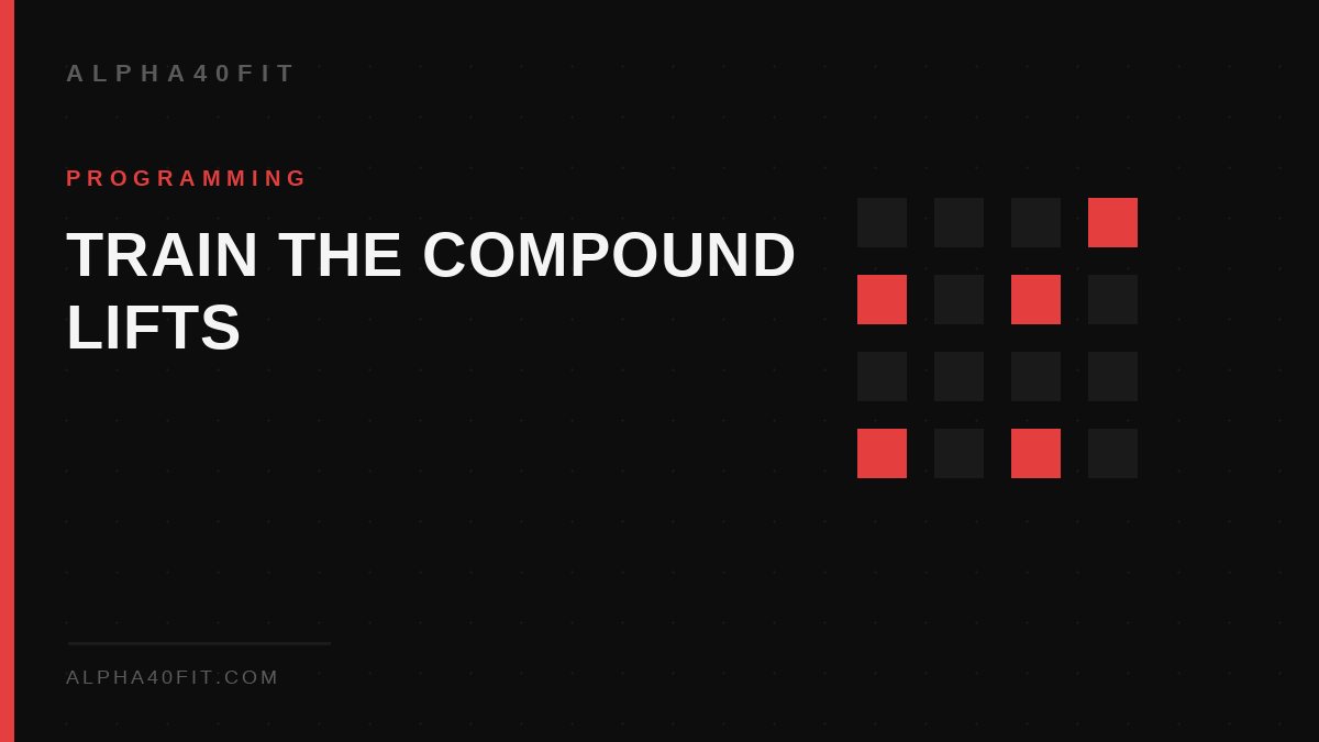 Compound barbell lifts — deadlift, squat, press — for hormonal health after 40