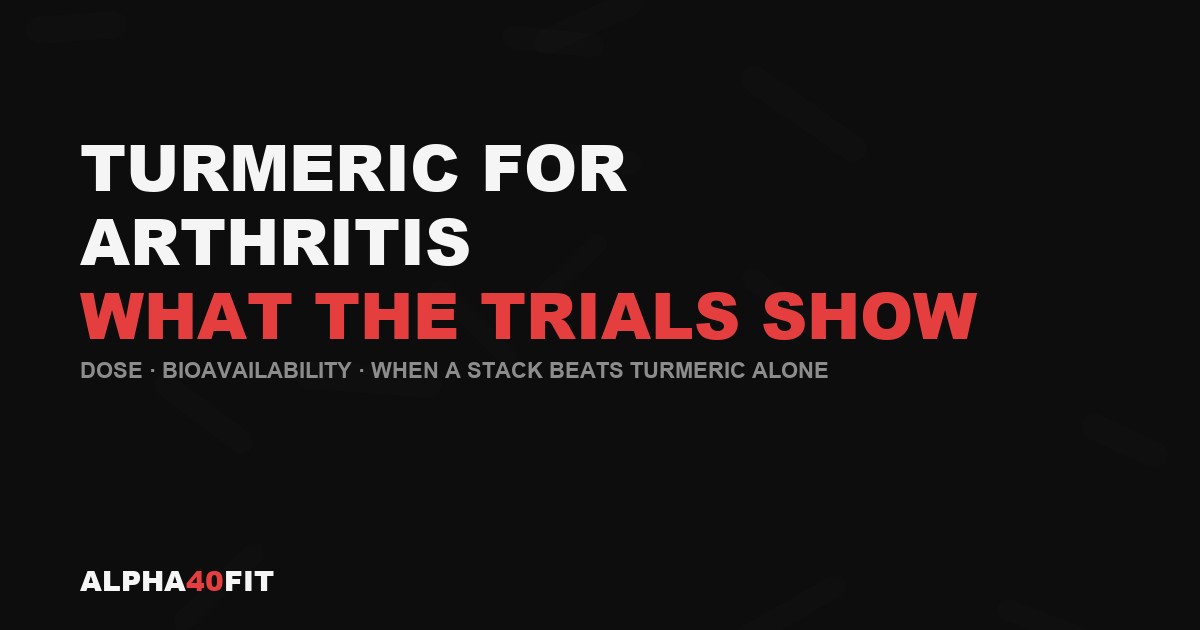Turmeric root and curcumin capsules on a dark surface — arthritis research review