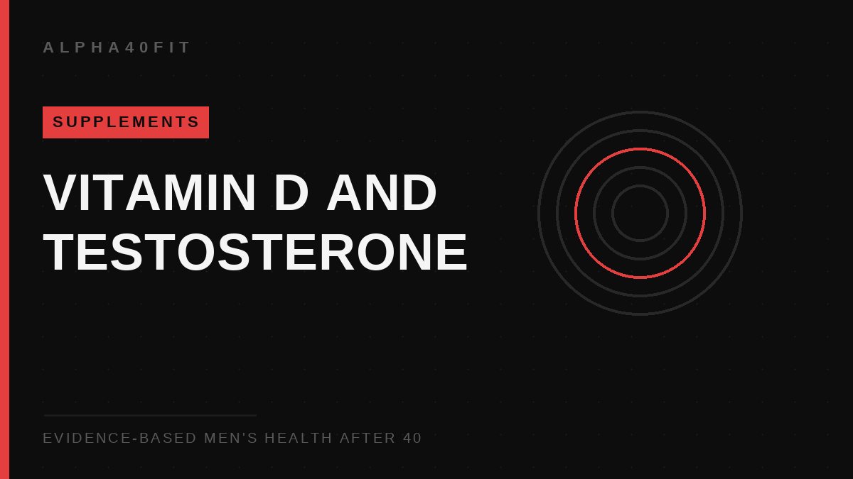 Man over 40 in morning sunlight — vitamin D and testosterone
