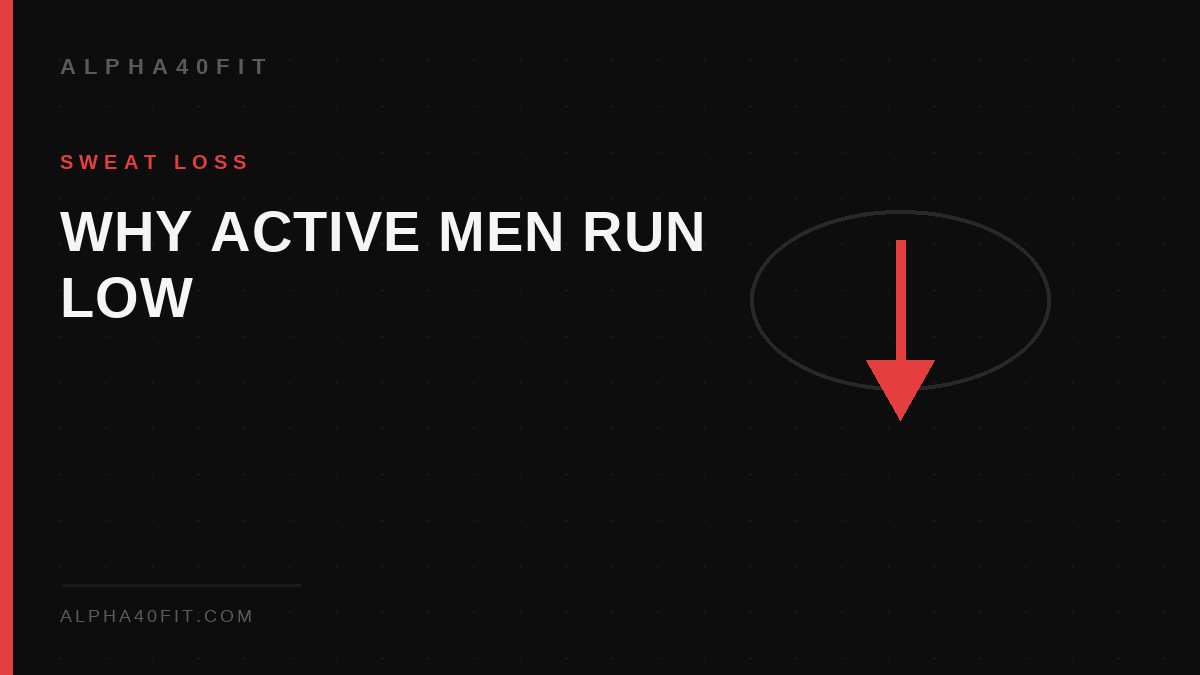 Man training hard — sweat loss depletes zinc and affects testosterone